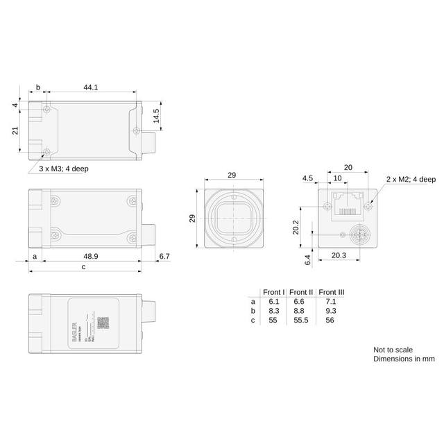 Basler r2L4096-42g5c machine vision camera