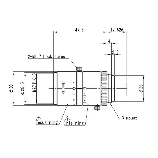 Omron / Sentech 3Z4S-LE SV-1614H machine vision lens
