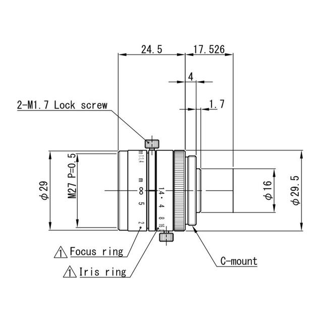 Omron / Sentech 3Z4S-LE SV-2514V machine vision lens