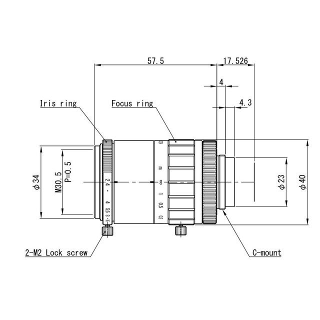 Omron / Sentech 3Z4S-LE VS-HVA5024 machine vision lens