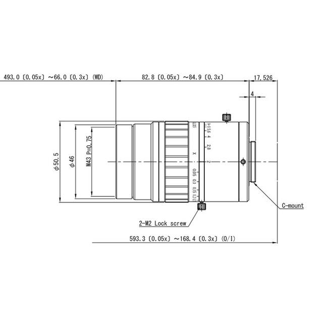Omron / Sentech 3Z4S-LE VS-LLD25 machine vision lens