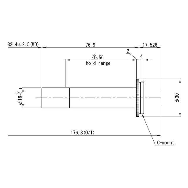 Omron / Sentech 3Z4S-LE VS-MC1-80 machine vision lens