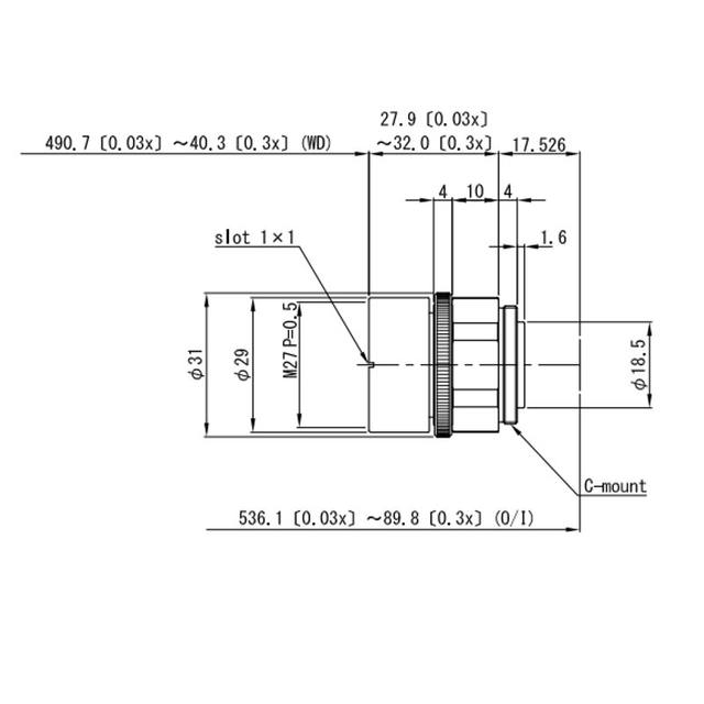 Omron / Sentech 3Z4S-LE VS-MCA15 machine vision lens