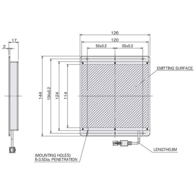 Omron FLV-DB3729W machine vision lighting