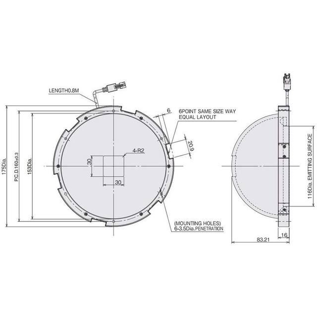 Omron FLV-DD100B machine vision lighting