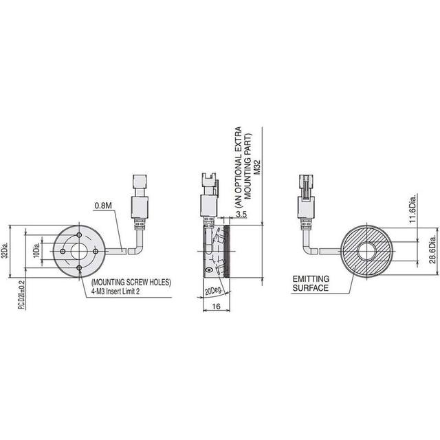 Omron FLV-DR3220B machine vision lighting