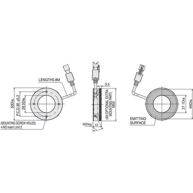Omron / Sentech FLV-DR5030 machine vision lighting