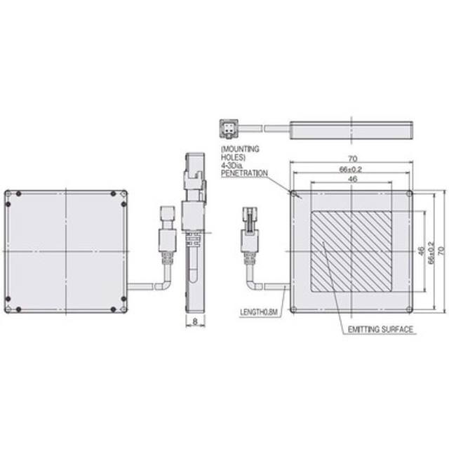 Omron FLV-FB5050 machine vision lighting