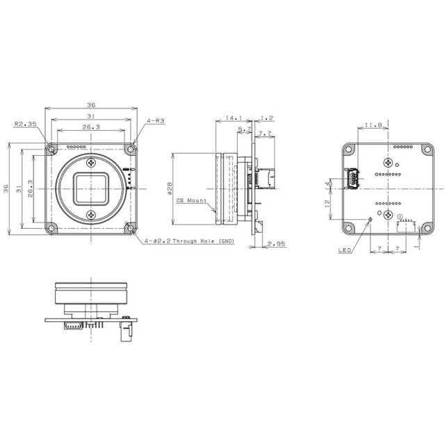 Omron STC-SB83USB-BSCS machine vision camera