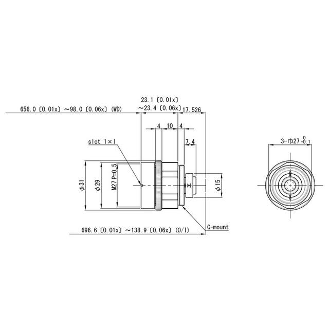 Omron / Sentech 3Z4S-LE VS-MCA6.5 machine vision lens
