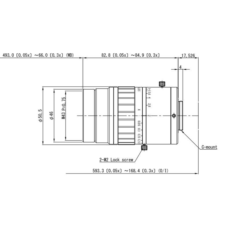 Omron / Sentech 3Z4S-LE VS-LLD25 machine vision lens