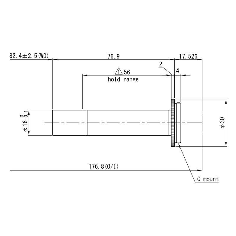 Omron / Sentech 3Z4S-LE VS-MC1-80 machine vision lens