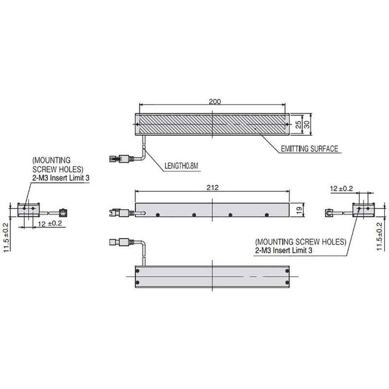 Omron FLV-BR8532R machine vision lighting