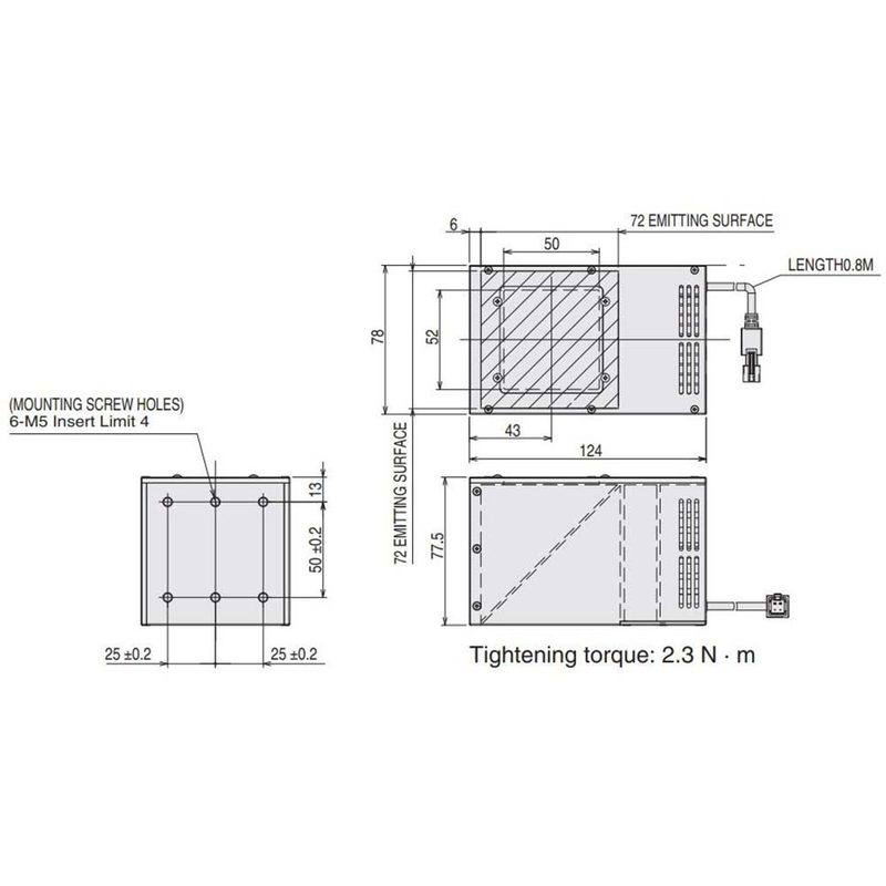 Omron FLV-CL100B machine vision lighting