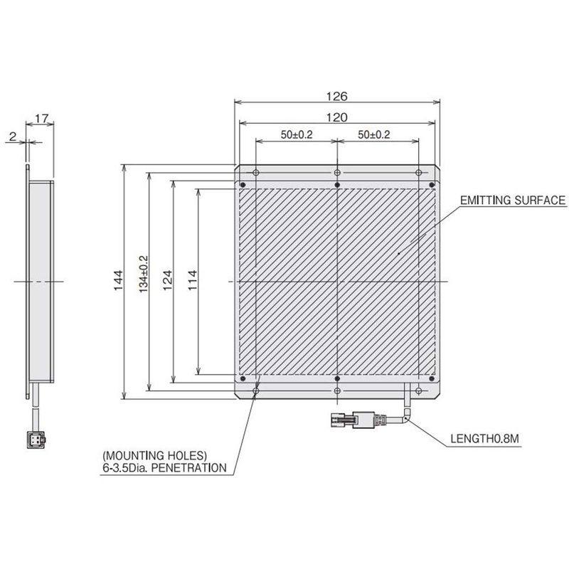 Omron FLV-DB10181B machine vision lighting