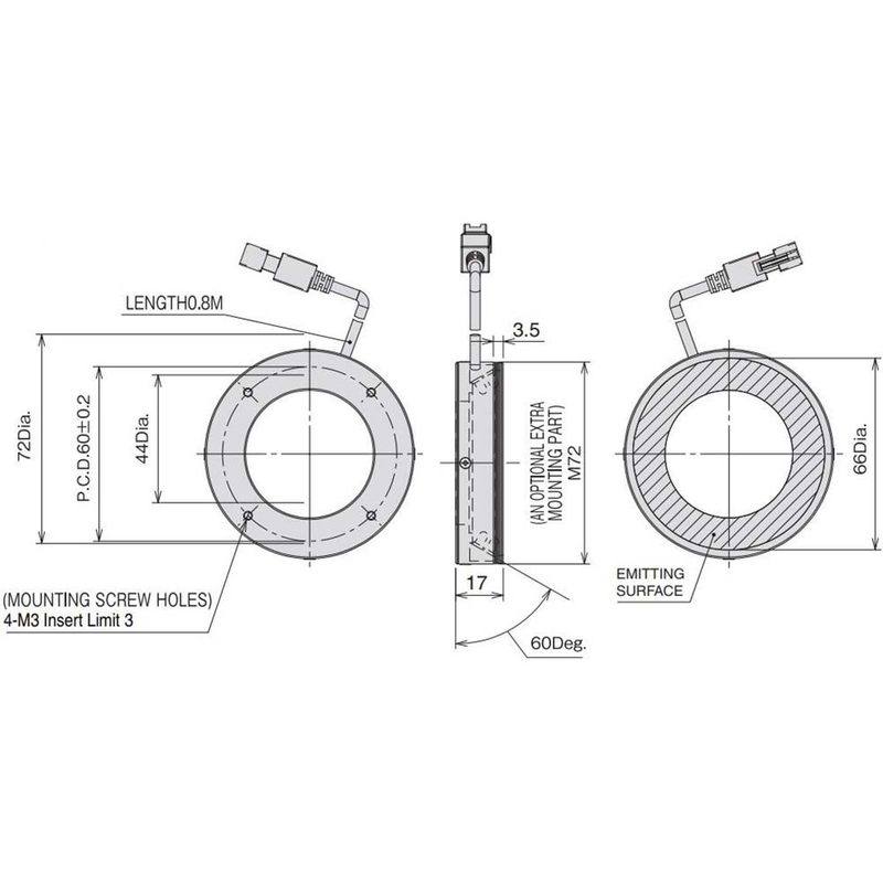 Omron FLV-DL12060B machine vision lighting
