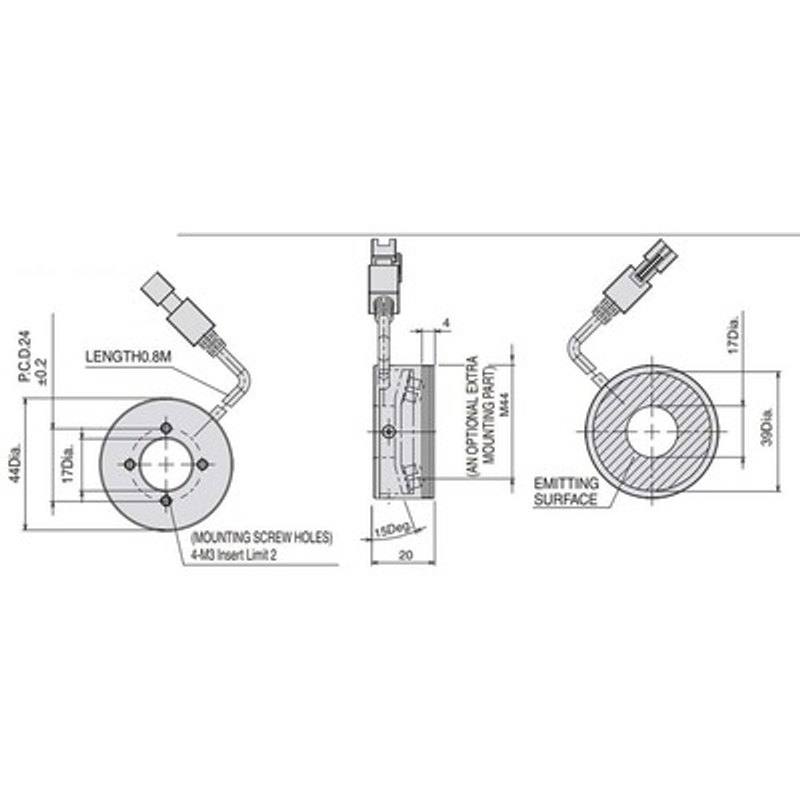 Omron / Sentech FLV-DR4415 machine vision lighting