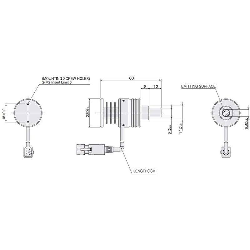 Omron FLV-EP0803W machine vision lighting
