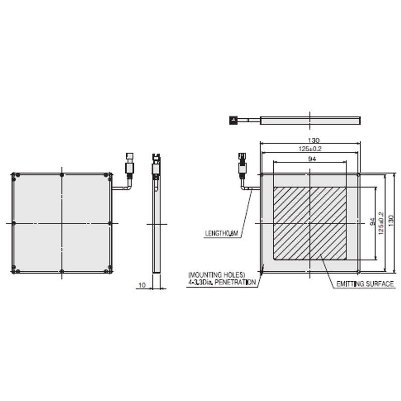 Omron / Sentech FLV-FB130130 machine vision lighting