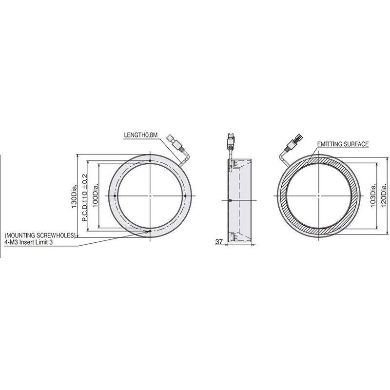 Omron FLV-FP130B machine vision lighting
