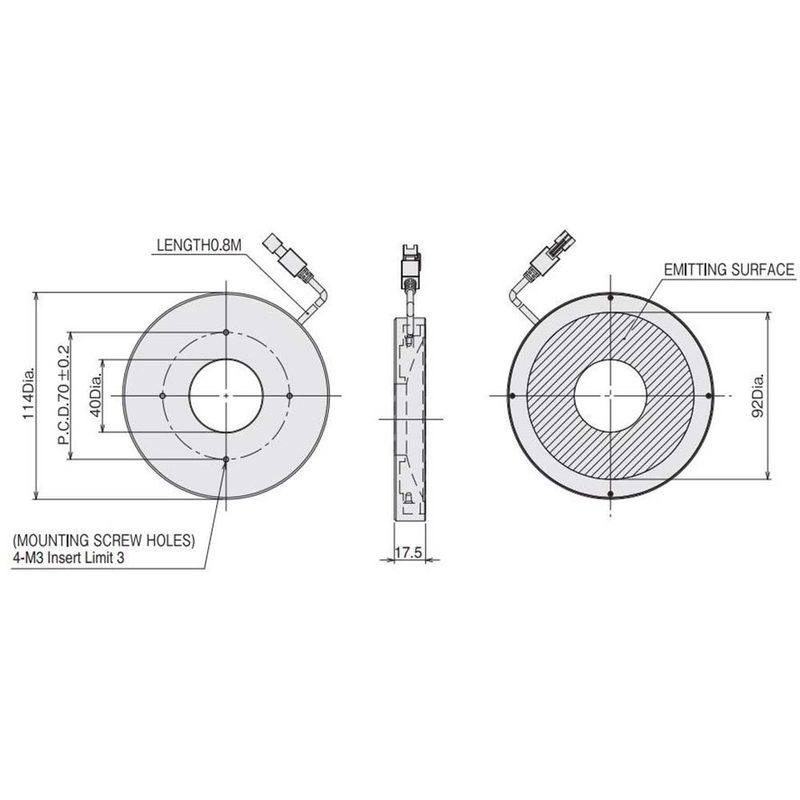 Omron FLV-FR150R machine vision lighting