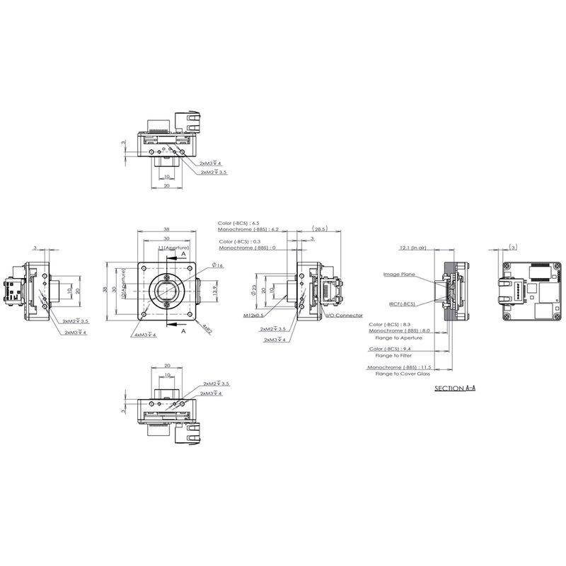 Omron STC-BCS163GE-BL machine vision camera