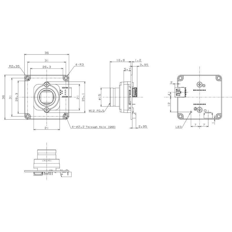 Omron STC-SB133USB-BLL machine vision camera