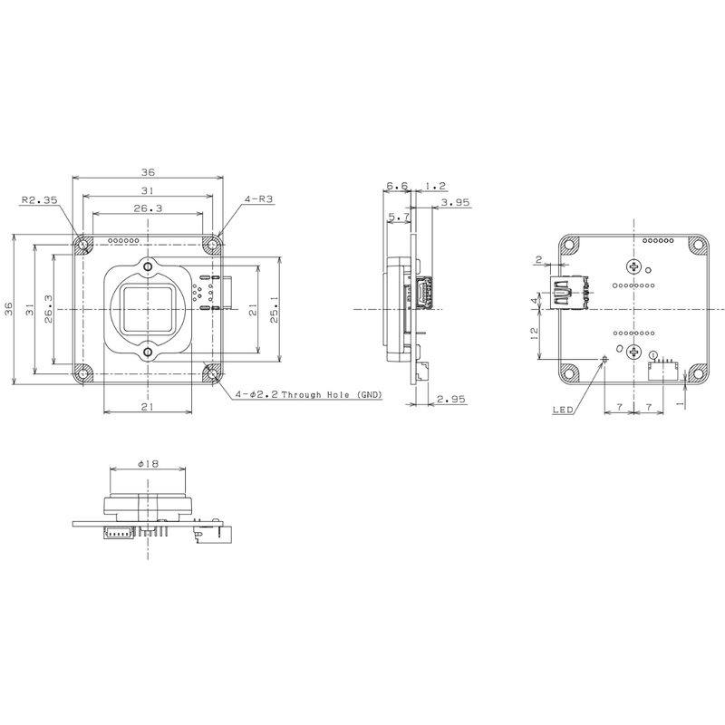Omron STC-SB83USB-BL machine vision camera