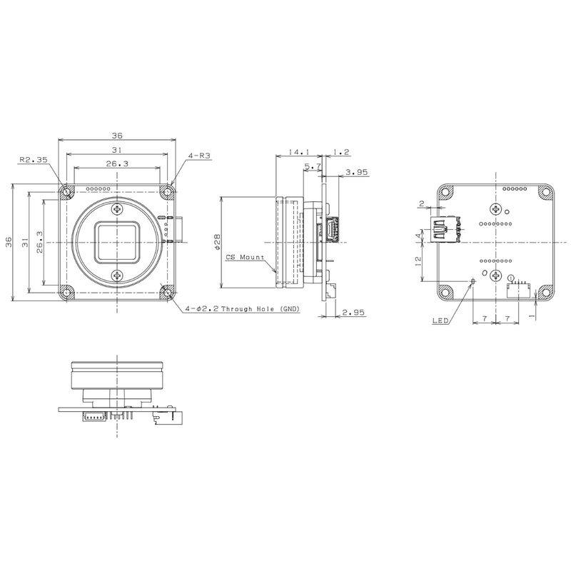 Omron STC-SB83USB-BLCS machine vision camera